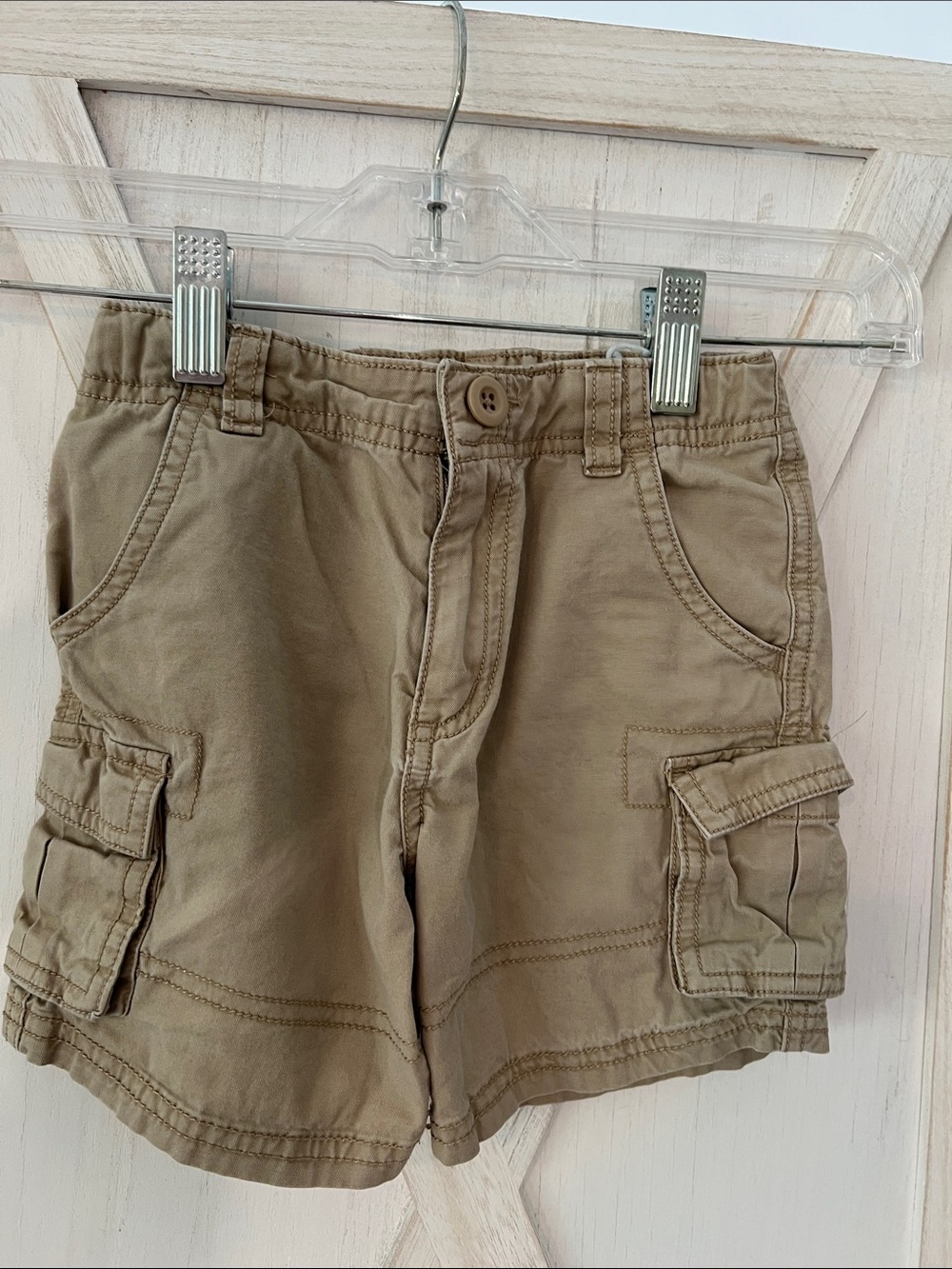 True Craft Tan Kids Cargo Shorts